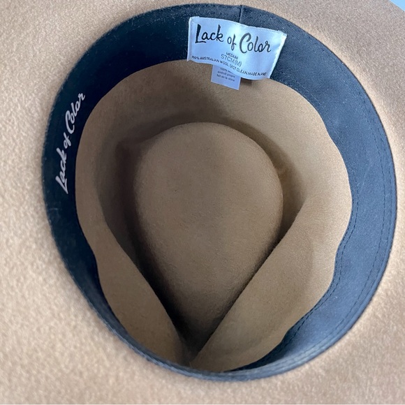 Lack of Color Australian Wool Wide Brim Fedora Rancher Hat - Picture 6 of 10